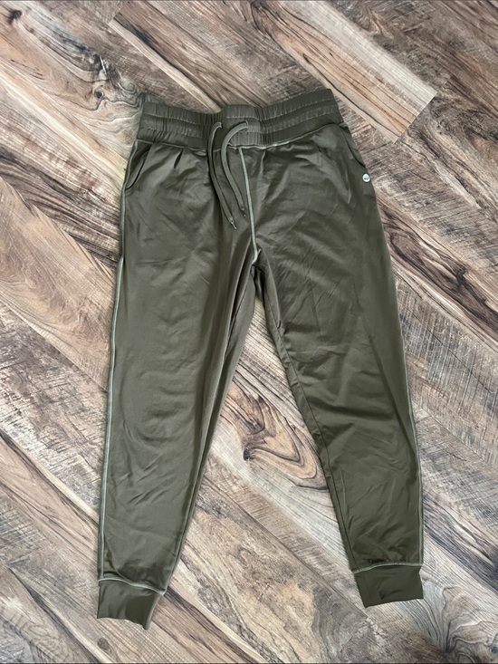Senita Athletics Pants - Senita Athletics Olive Jogger Pants with Drawstring Waist - MT